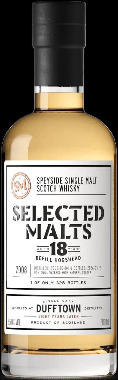 Dufftown, Selected Malts 2008, Flaska, 500 ml