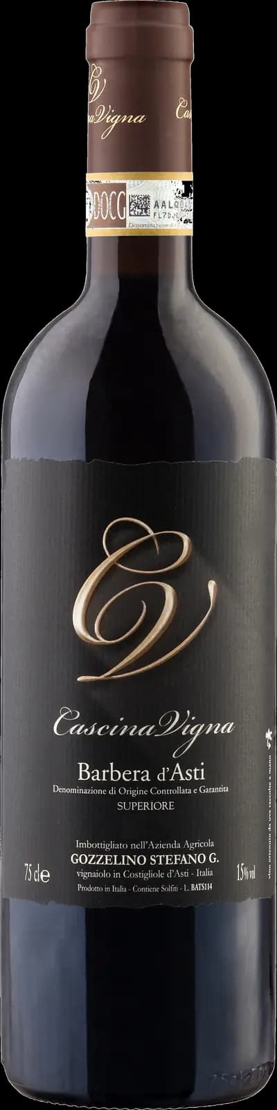 Barbera d'Asti Superiore, Cascina Vigna, 2021, Flaska, 750 ml